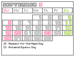 calendar
